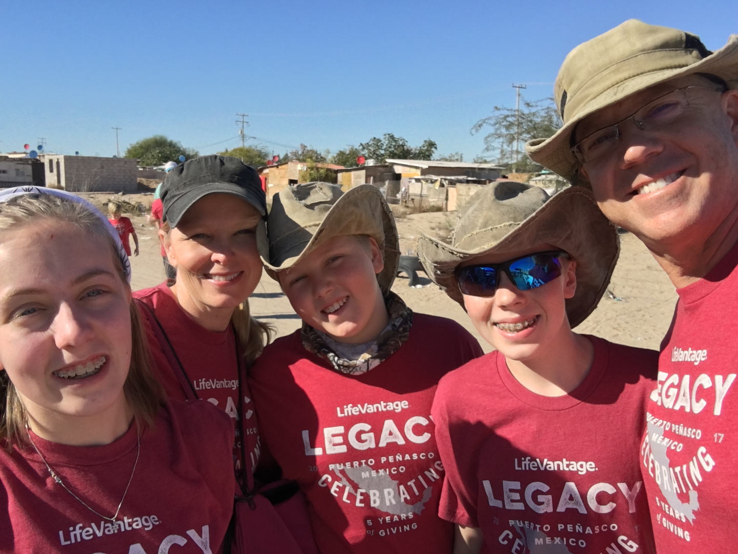 Harris family on a mission trip